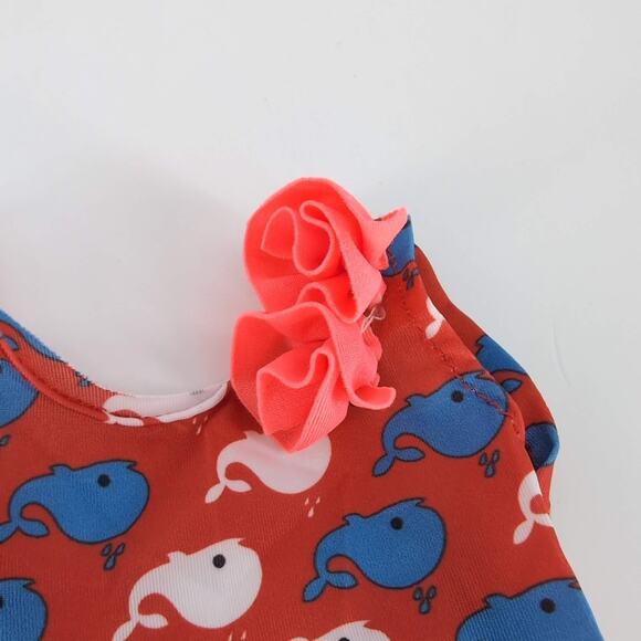 Unbranded White Red Blue Whale & Stripe One Piece Bathing Suit for 18" Dolls GUC - Picture 8 of 8